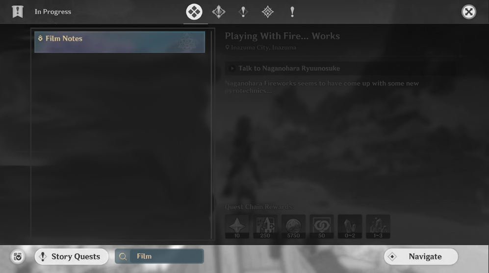 Seach filter in the world quest screen